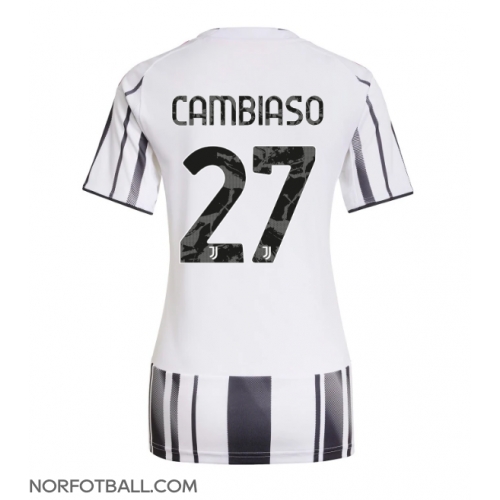 Billige Fotballdrakt Juventus Andrea Cambiaso #27 Replika Hjemmedrakt Dame 2025-26 Kortermet Billige Fotballdrakt Juventus Andrea Cambiaso #27 Replika Hjemmedrakt Dame 2025-26 Kortermet